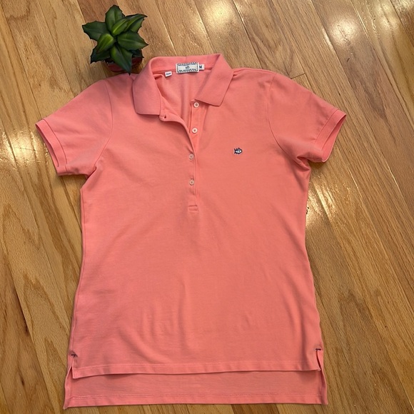 Southern Tide Tops - Southern Tide Women’s.  The Skipjack Polo.  Size M.  Light pink / salmon color